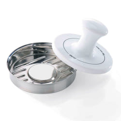 GEFU SPARK appareil à hamburger Acier inoxydable, Blanc Porcelaine, Acier inoxydable
