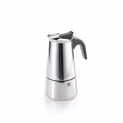 GEFU 16140, Cafetière à moka, Acier inoxydable, Plastique, Acier inoxydable, 2 tasses, 79 mm, 107 mm