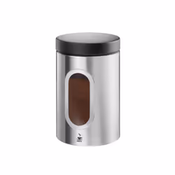 GEFU 16340, Boîte à café, 0,5 L, Aluminium, Polypropylène (PP), Acier inoxydable, Noir, Acier inoxydable, Rond, 110 mm