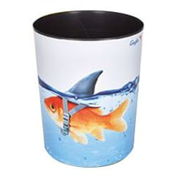Laufer 26660 poubelle 13 L Rond Bleu, Orange
