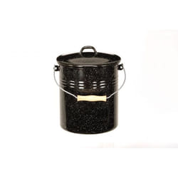 Karl Krüger M10G poubelle 10 L Rond Acier Noir, Blanc
