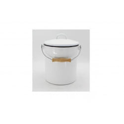 Karl Krüger M5 poubelle 5 L Rond Acier Noir, Blanc