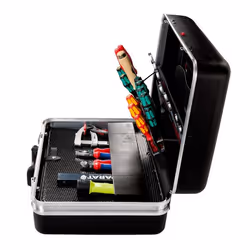 Parat 589000171 Boîte à outils Noir Aluminium, Plastique