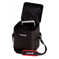 Parat TB10 11" Sac Messenger Noir, Rouge