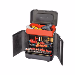 Mallette à outils à roulettes EVOLUTION, Dimensions intérieures : 450 x 260 x 550 mm, Volume environ 65 l, Poids 9540 g - Coq ...