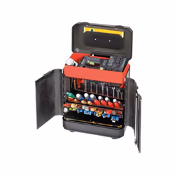 Mallette à outils à roulettes EVOLUTION, Dimensions intérieures : 450 x 260 x 550 mm, Volume environ 65 l, Poids 9730 g - Coq ...