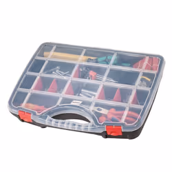 Parat 5853000391 boite à outils Boîte à outils Polypropylène Noir, Rouge, Transparent