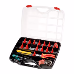 Parat 5854000391, Boîte à outils, Polypropylène, Noir, Rouge, Transparent, 5 L, 390 mm, 60 mm