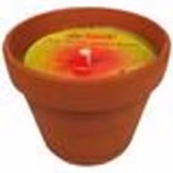 Bougie anti-moustique dans pot terre cuite