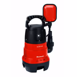 Einhell GC-DP 3730, Pompe à vitesse, 370 W, Secteur, 9000 l/h, Noir, Rouge