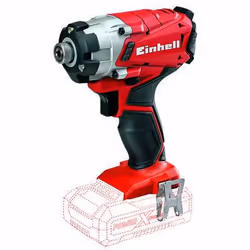 Einhell TE-CI 18 Li-Solo, Visseuse à percussion, Poignée de pistolet, Supports d'embout magnétique, Noir, Rouge, Attache de c ...