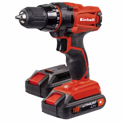 Einhell TC-CD 18-2 Li, Perceuse à poignée pistolet, Sans clé, 1 cm, 350 tr/min, 1250 tr/min, 38 N·m