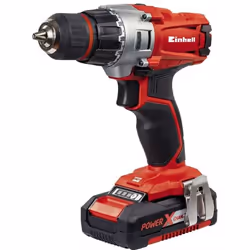 Einhell TE-CD 18/2 Li, Perceuse à poignée pistolet, Sans clé, 350 tr/min, 1250 tr/min, 44 N·m, Batterie