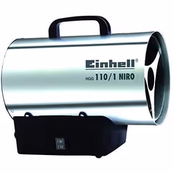 Einhell HGG 110/1 Niro, Pistolet d’air chaud, Poignée droite, Noir, Argent, Secteur, 30 W, 220 - 240 V