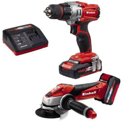 Einhell TE-TK 18 Li Kit (CD+AG) Noir, Gris, Rouge