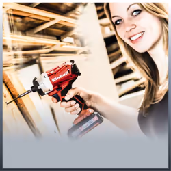 Einhell TE-CI 18 Li 1/4" 2900 tr/min 180 N·m Noir, Rouge - Vue supplémentaire 4