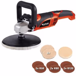 Einhell CC-PO 1100/1E polisseur pour voiture 1100 W 3500 tr/min - Vue supplémentaire 5