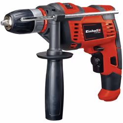 La perceuse à percussion Einhell TC-ID 550 E est de conception compacte et facile à manipuler, ce qui en fait le complément i ...