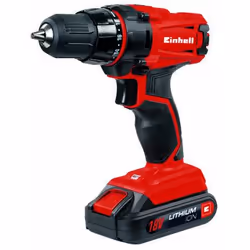 Einhell TC-CD 18-2 Li, Perceuse à poignée pistolet, Sans clé, 1 cm, 1250 tr/min, 1 cm, 350 tr/min