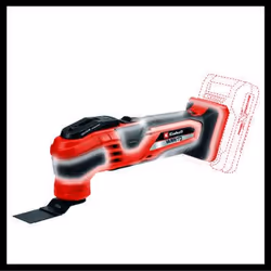 Einhell VARRITO Outil Multifonctions Oscillant Sans Fil 20000 OPM Noir Rouge - Vue supplémentaire 10