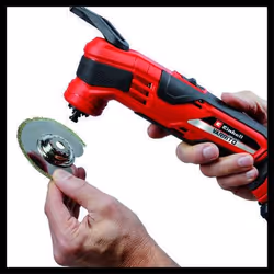 Einhell VARRITO Outil Multifonctions Oscillant Sans Fil 20000 OPM Noir Rouge - Vue supplémentaire 7