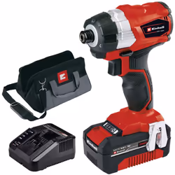 La visseuse à percussion sans fil Einhell TE-CI 18 Li BL Kit 4.0 est un membre haute puissance de la famille Einhell Power X- ...