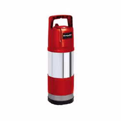 Einhell GE-PP 1100 N-A, 1100 W, Secteur, 6000 l/h, IPX8, Noir, Rouge, Acier inoxydable