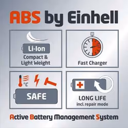 Einhell GC-CT 18/24 Li P 24 cm Batterie Noir, Rouge - Vue supplémentaire 7