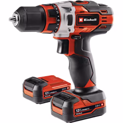 La perceuse sans fil Einhell TE-CD 12/1 Li (2x2.0 Ah) est un outil utile et robuste pour les travaux de vissage et de perçage ...