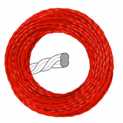 Einhell 3436655, Bobine de coupe-bordures, Rouge, 2,4 m, Einhell, 1 pièce(s)