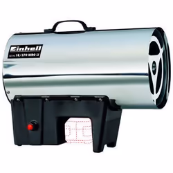 Einhell GE-HG 18/370 Niro Li-Solo D/AT, Pistolet d’air chaud, Noir, Acier inoxydable, Batterie, 18 V, 4,65 kg, 456 mm