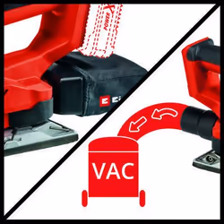 Einhell TE-OS 18/230 Li Solo Ponceuse à feuille abrasive 11000 tr/min 22000 OPM Noir, Rouge - Vue supplémentaire 5