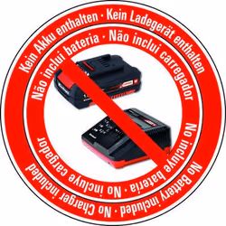 Einhell TC-OS 18/187 Li Solo Meuleuse droite Noir, Rouge