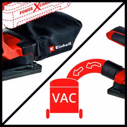 Einhell TC-OS 18/187 Li Solo Meuleuse droite Noir, Rouge - Vue supplémentaire 4