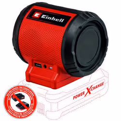 Einhell TC-SR 18 Li BT - Solo, 3 W, 120 - 20000 Hz, Avec fil &amp;sans fil, Micro-USB A, Noir, Rouge, Boutons