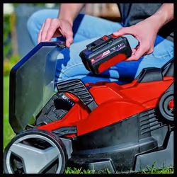 Einhell GE-CM 36/34-1 Li-Solo tondeuse à gazon Marcher derrière un tracteur tondeuse Batterie Noir, Rouge - Vue supplémentaire 5
