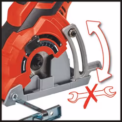Einhell TC-CS 89 8,9 cm Noir, Rouge, Argent 7200 tr/min 600 W - Vue supplémentaire 4