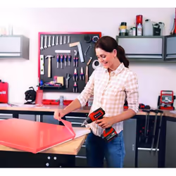 Einhell TE-HA 18 Li Pistolet d’air chaud 200 l/min 550 °C Noir, Rouge