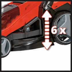 Einhell GE-CM 36/43 Li M-Solo tondeuse à gazon Tondeuse à gazon poussée Batterie Noir, Rouge - Vue supplémentaire 5