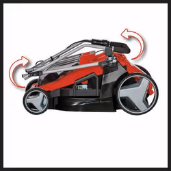 Einhell GE-CM 36/43 Li M-Solo tondeuse à gazon Tondeuse à gazon poussée Batterie Noir, Rouge - Vue supplémentaire 8