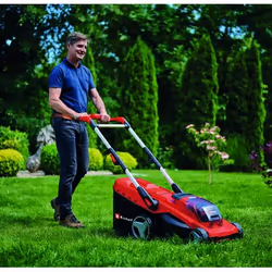 Einhell GE-CM 36/41 Li - Solo tondeuse à gazon Marcher derrière un tracteur tondeuse Batterie Noir, Rouge