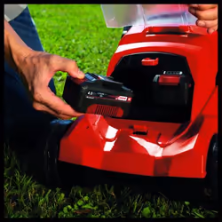 Einhell GE-CM 36/41 Li - Solo tondeuse à gazon Marcher derrière un tracteur tondeuse Batterie Noir, Rouge - Vue supplémentaire 5