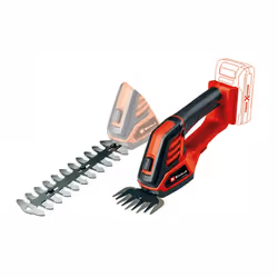 Einhell GE-CG 18/100, 8 mm, 20 cm, 10 cm, Noir, Rouge, Lithium-Ion (Li-Ion), 18 V