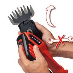 Einhell GE-CG 18/100 cisaille sans fil 8 mm 18 V Lithium-Ion (Li-Ion) Noir, Rouge - Vue supplémentaire 4