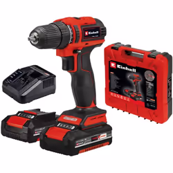 La perceuse-visseuse sans fil TE-CD 18/40 Li BL (2x2,0 Ah) Einhell applique un couple maximal de 40 Nm sur l’engrenage à 2 vi ...