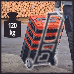 Einhell E-Case L Boîte à outils Polypropylène Noir, Rouge - Vue supplémentaire 4