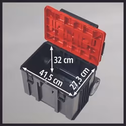 Einhell E-Case L Boîte à outils Polypropylène Noir, Rouge - Vue supplémentaire 5