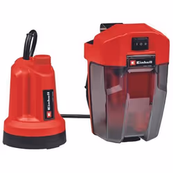 Einhell GE-SP 18 LL Li (1x4,0Ah), Batterie, 0,8 bar, 4500 l/h, IPX8, Noir, Rouge