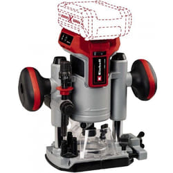 Einhell TP-RO 18 Set Li BL Noir, Rouge, Argent 30000 tr/min