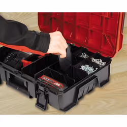 Einhell E-Case S-F Boîte pour petites pièces Polypropylène Noir, Rouge - Vue supplémentaire 8